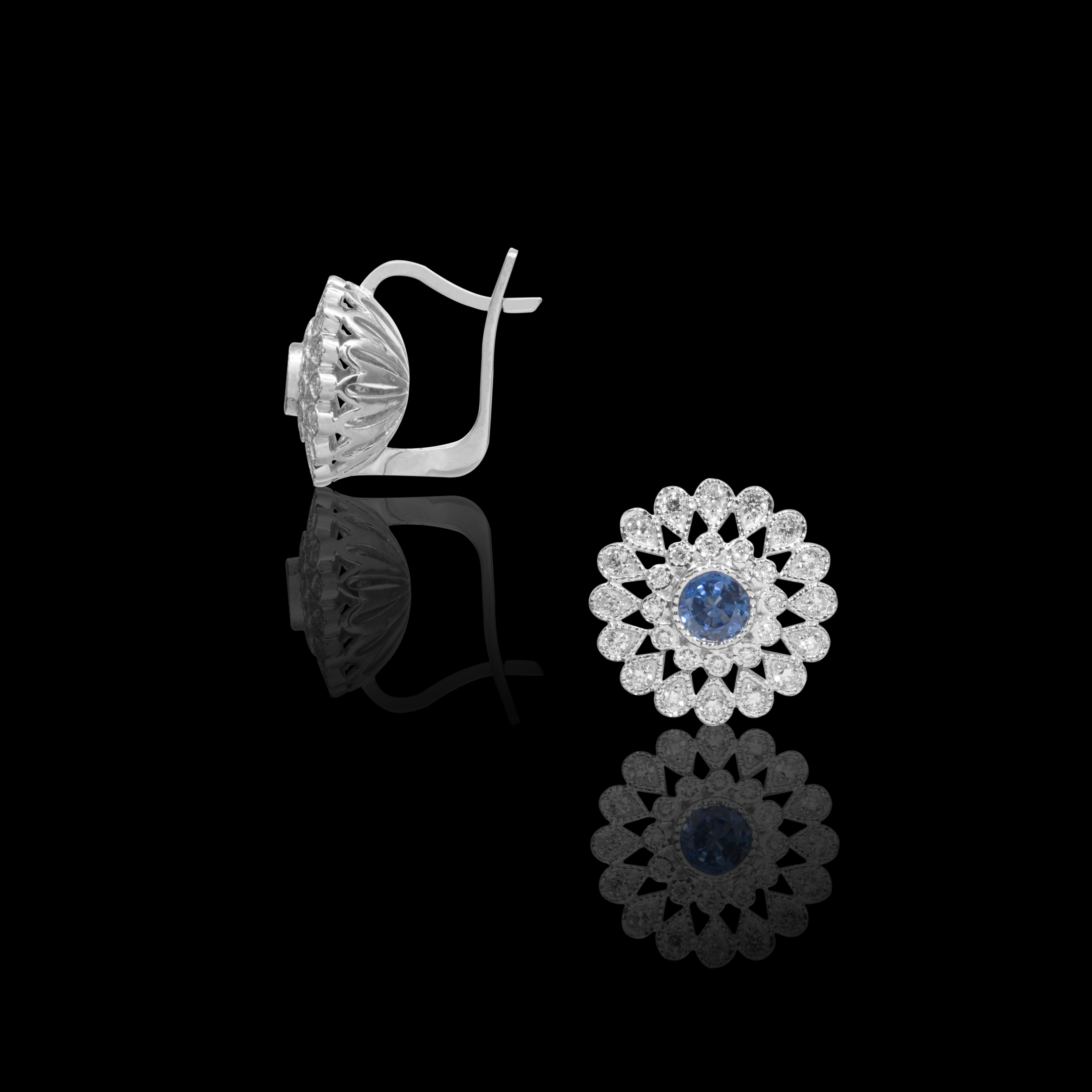 עגילי יהלומים - EDG-2062 S